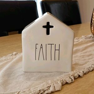 Rae Dunn Faith Decor Piece